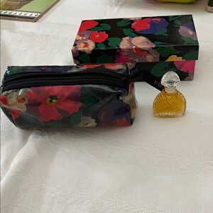 Emanuel Ungaro DIVA Cosmetic Pouch and 1/4 oz. DIVA Perfume and Matching Box
